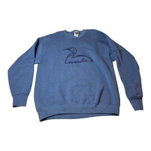 Canada Pine Portage Lodge Sweatshirt Vintage 90’s Duck Goose Embroidered Sz L